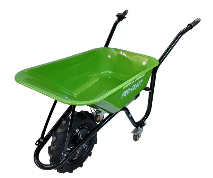 Procraft PWB150 Akkumulátoros talicska, 500 W, 6 km/h max sebesség, 150 kg max. terhelhetőség, 80 L testtérfogat, 5 óra üzemidő, Elektromos fék