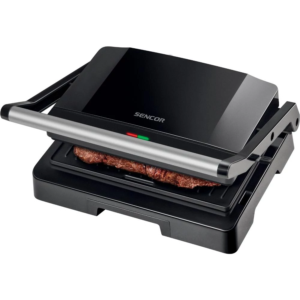 Sencor SBG 2070SS Kontakt, Pannini Grill, 1000W, Automatikus hőmérséklet, CoolTouch ház, Fekete