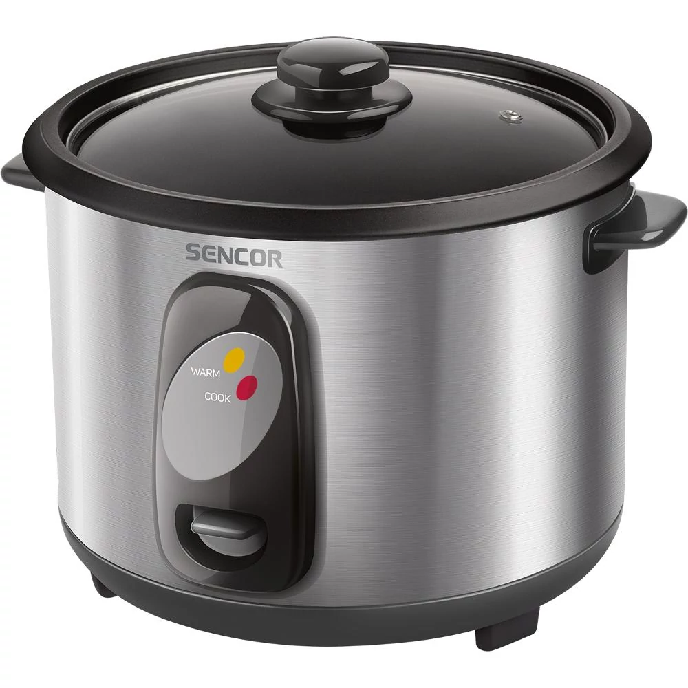 Sencor SRM 1000SS Rizsfőző, 400W, 1 Literes, Melegen tartás, Automatikus kikapcsolás, Inox