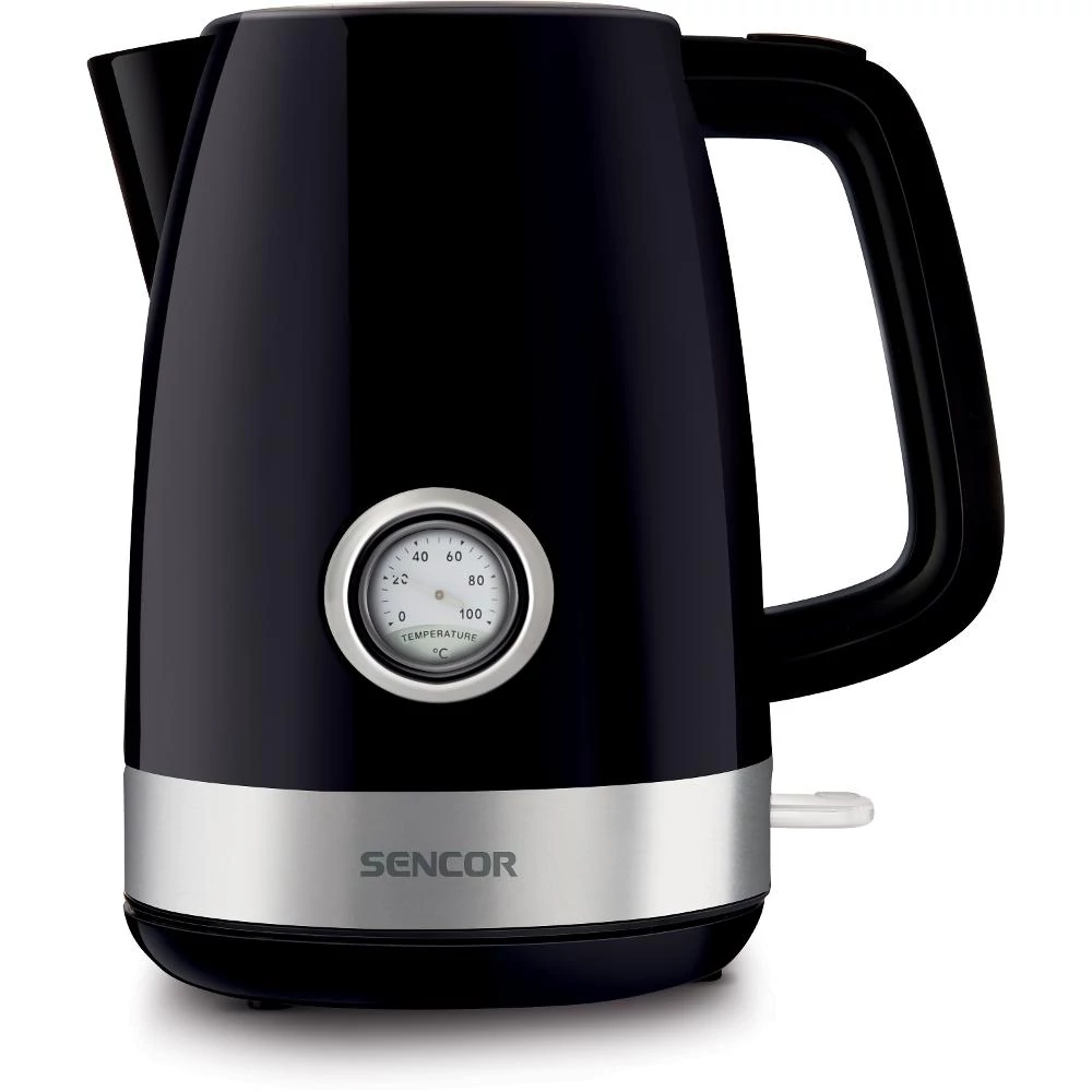 Sencor SWK 1798BK Vízforraló 1.7 L, 2150 W, 360°-os középcsatlakozó, Beépített vízhőmérséklet mérő, Fekete