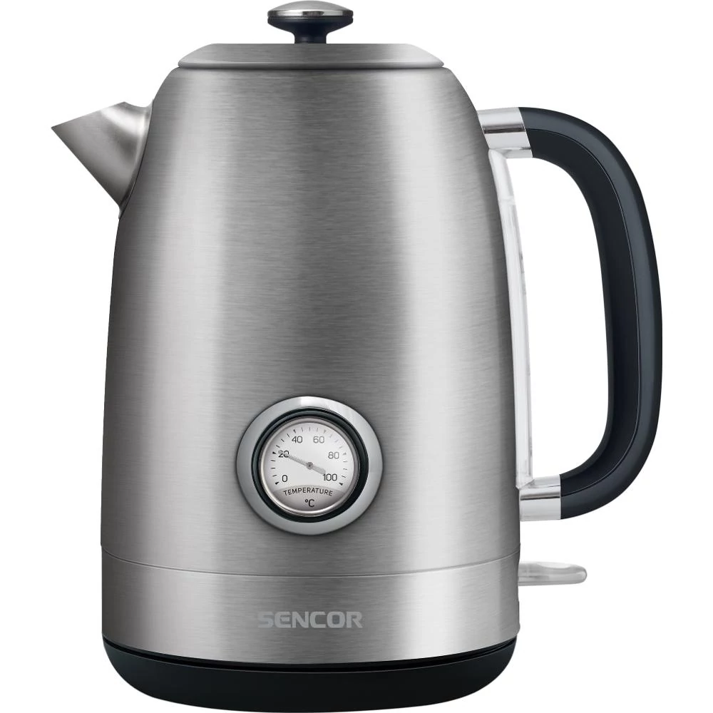 Sencor SWK 1799SS Vízforraló 1.7 L, 2200 W, Beépített vízhőmérséklet mérő, 360°-os STRIX középcsatlakozó, Inox