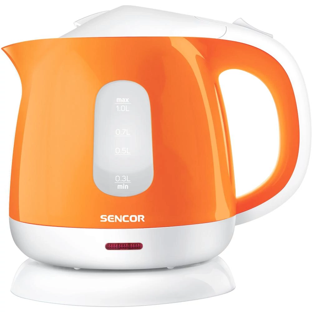 Sencor SWK 1013OR Vízforraló, 1 L, 1100W, Rejtett fűtőszál, Narancs